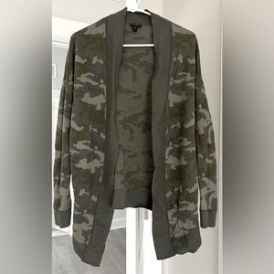 Camo Cardigan Sweater